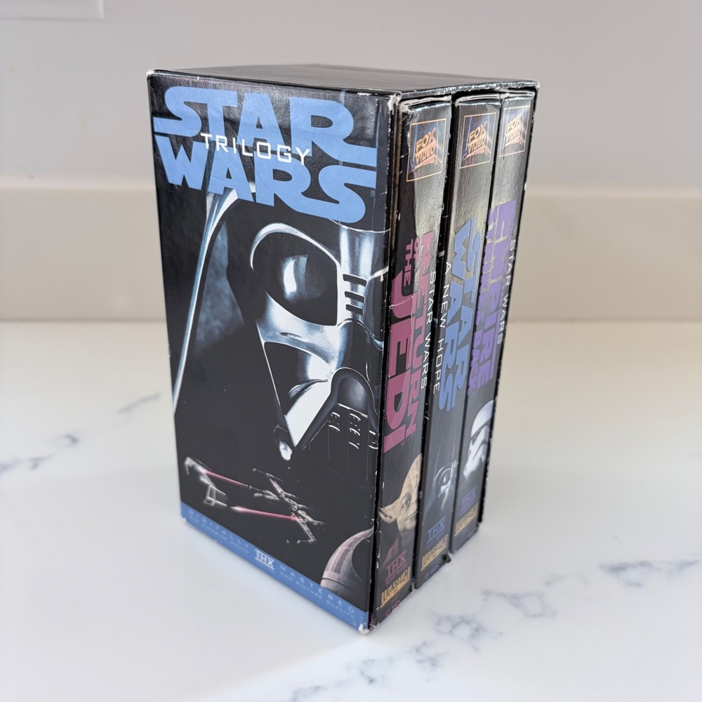 Star Wars Trilogy VHS Box Set 1995 THX Digitally Mastered Fox Video 3-Tape Set